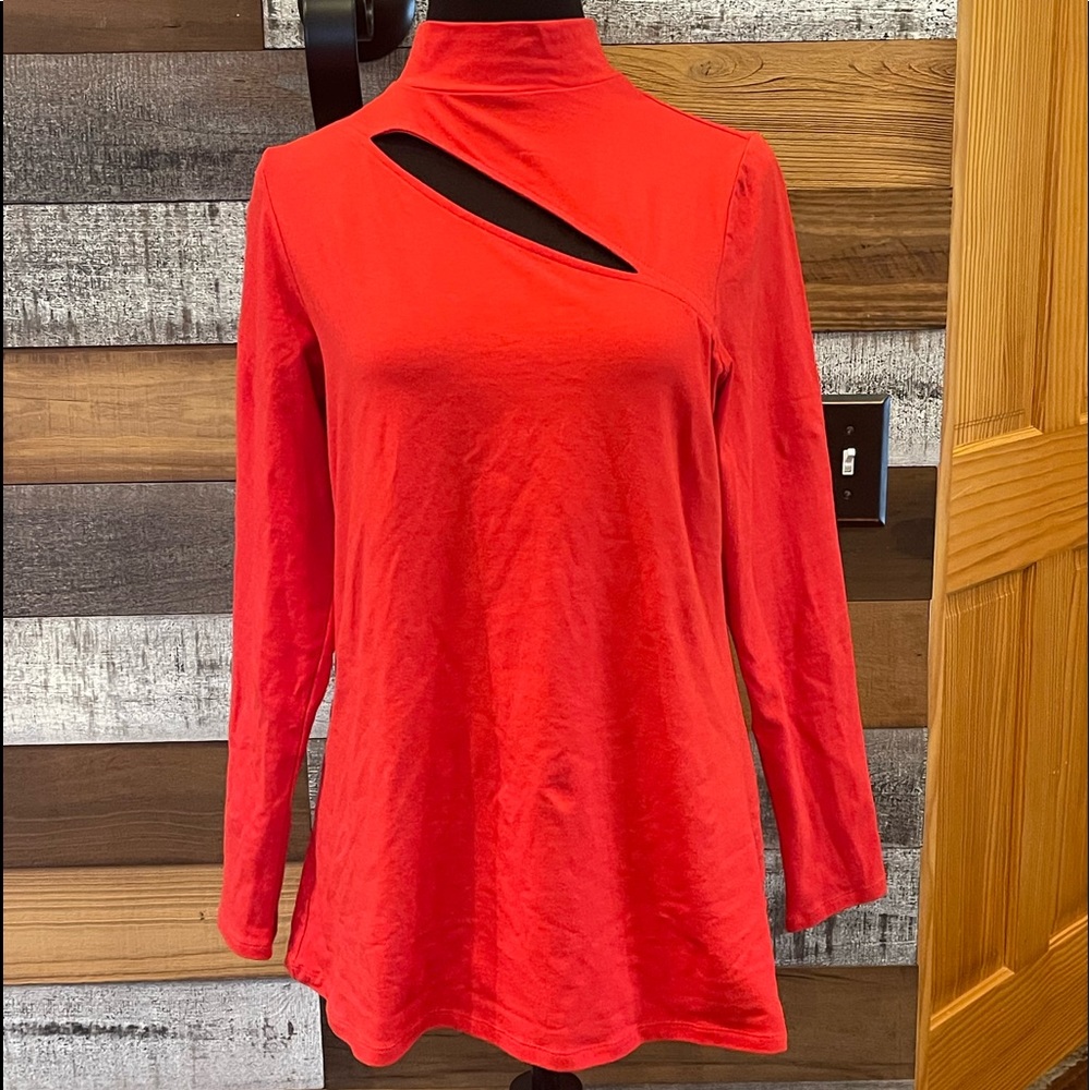 Red cutout top